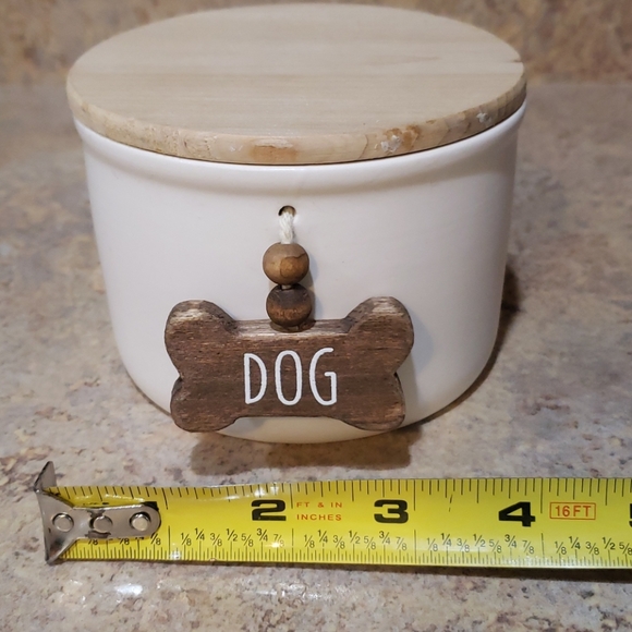 Dog bone ceramic storage container NWT - Picture 1 of 5